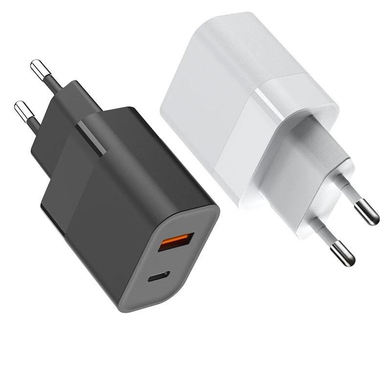 Fonte Carregador para iPhone Turbo 38W Tipo Usb C 2 Entradas