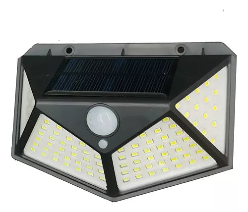 Luminária de LED com placa solar