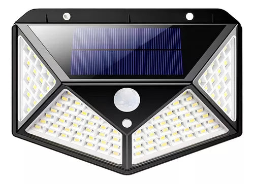 Luminária de LED com placa solar